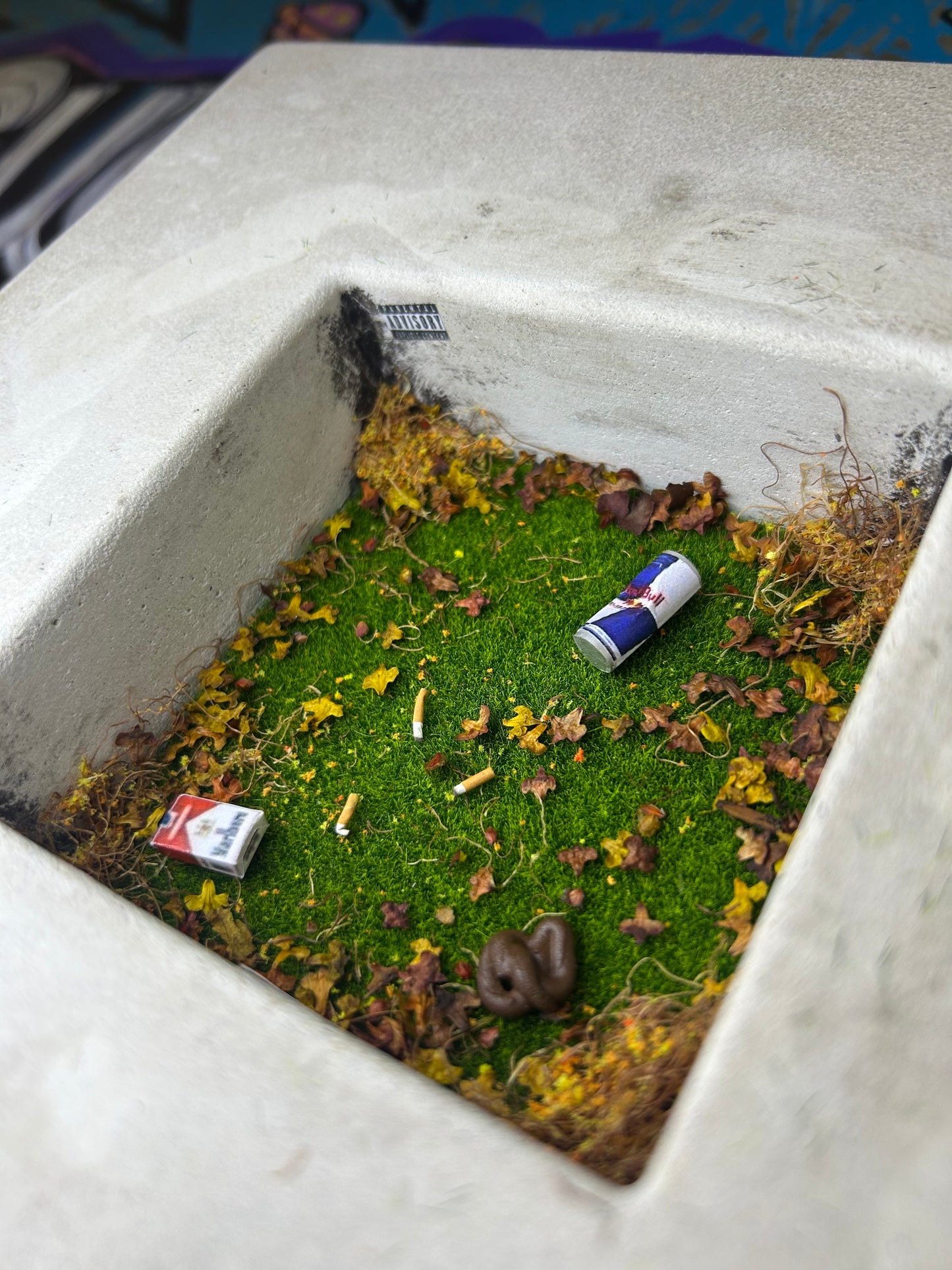 Concrete Street Ditch Obstacle
