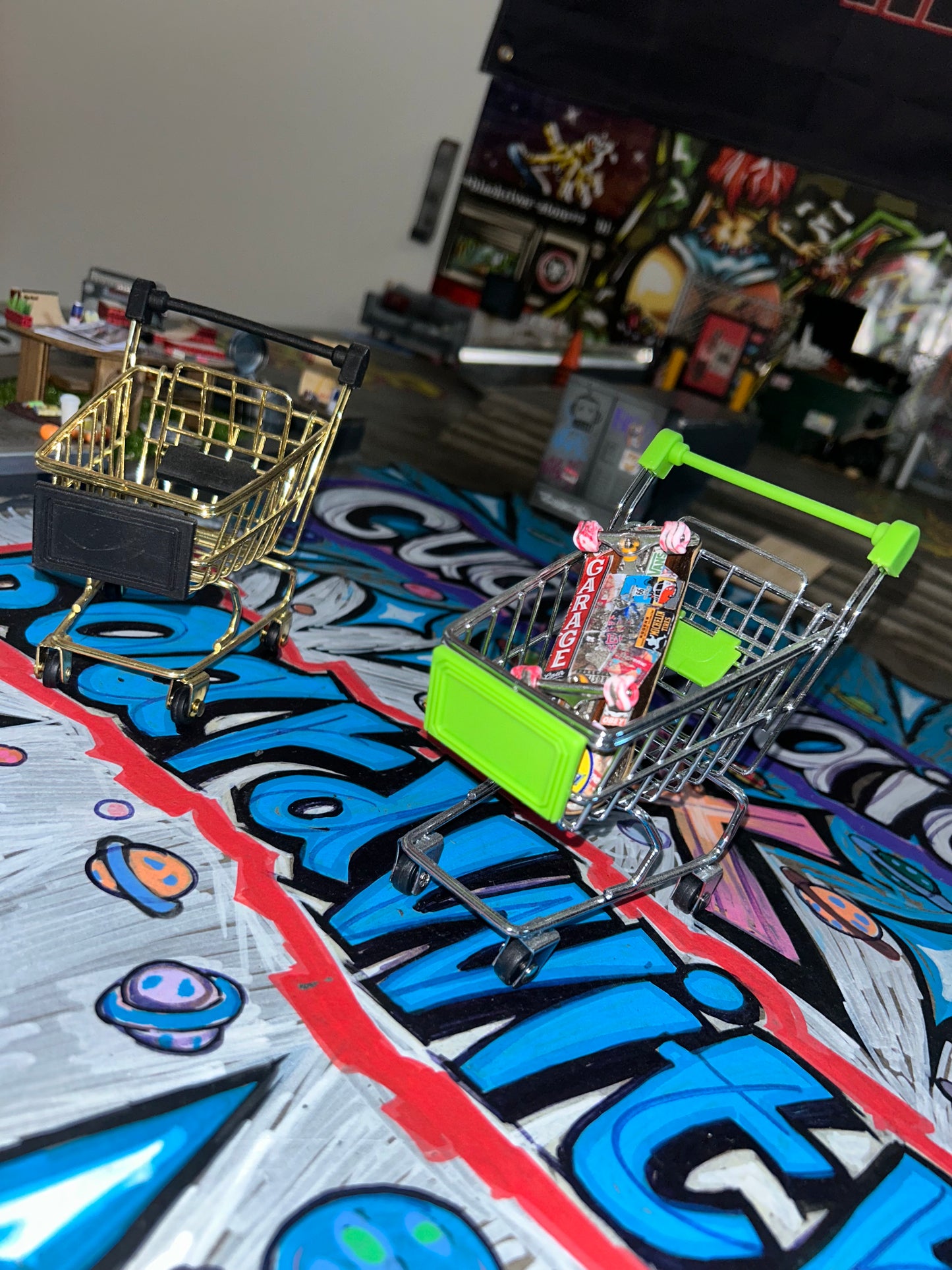 Miniature Shopping Cart
